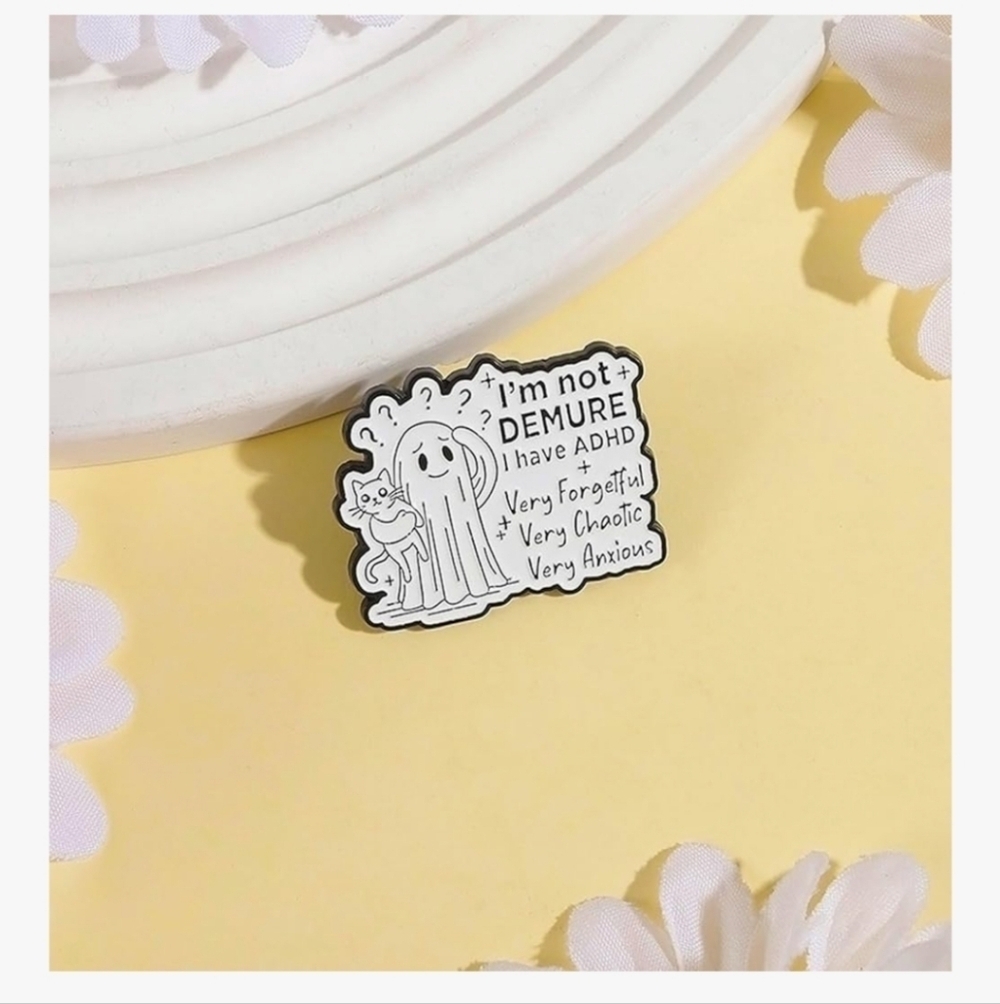 Cute ADHD Enamel Pin